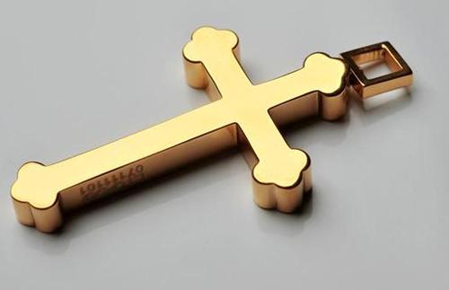 黃金Cypress系列 (歌斐)三葉十字架項鏈