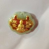 翡翠掛件金鑲玉