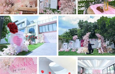 SOINLOVE年輕粉式浪漫婚禮官宣進軍婚嫁