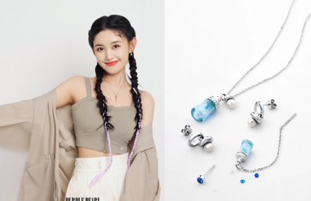 少女初長成,蔣依依佩戴鉑金項鏈帶來夏日無限流光