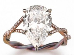 Glenn Spiro推出鉆石加彩色鈦訂婚戒