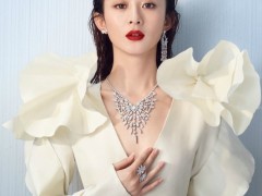 趙麗穎佩戴HEARTS ON FIRE鉆石珠寶登芭莎珠寶雜志  閃耀迷人