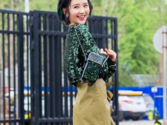 唐藝昕最新時尚街拍搭配尚美巴黎珠寶出鏡