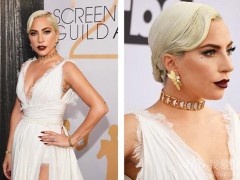 Lady Gaga佩戴蒂芙尼高級珠寶 閃耀頒獎盛典