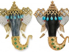 蒂芙尼Tiffany 向「大象危機(jī)基金會(huì)」捐贈(zèng)一枚大象主題胸針