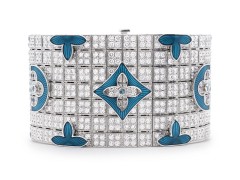 路易威登Louis Vuitton 全新發(fā)布高級珠寶系列之-(時間旅行)白金鉆石手鐲