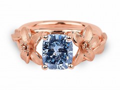 俄羅斯World of Diamonds鉆石公司推出 2.08ct鮮彩藍鉆戒指